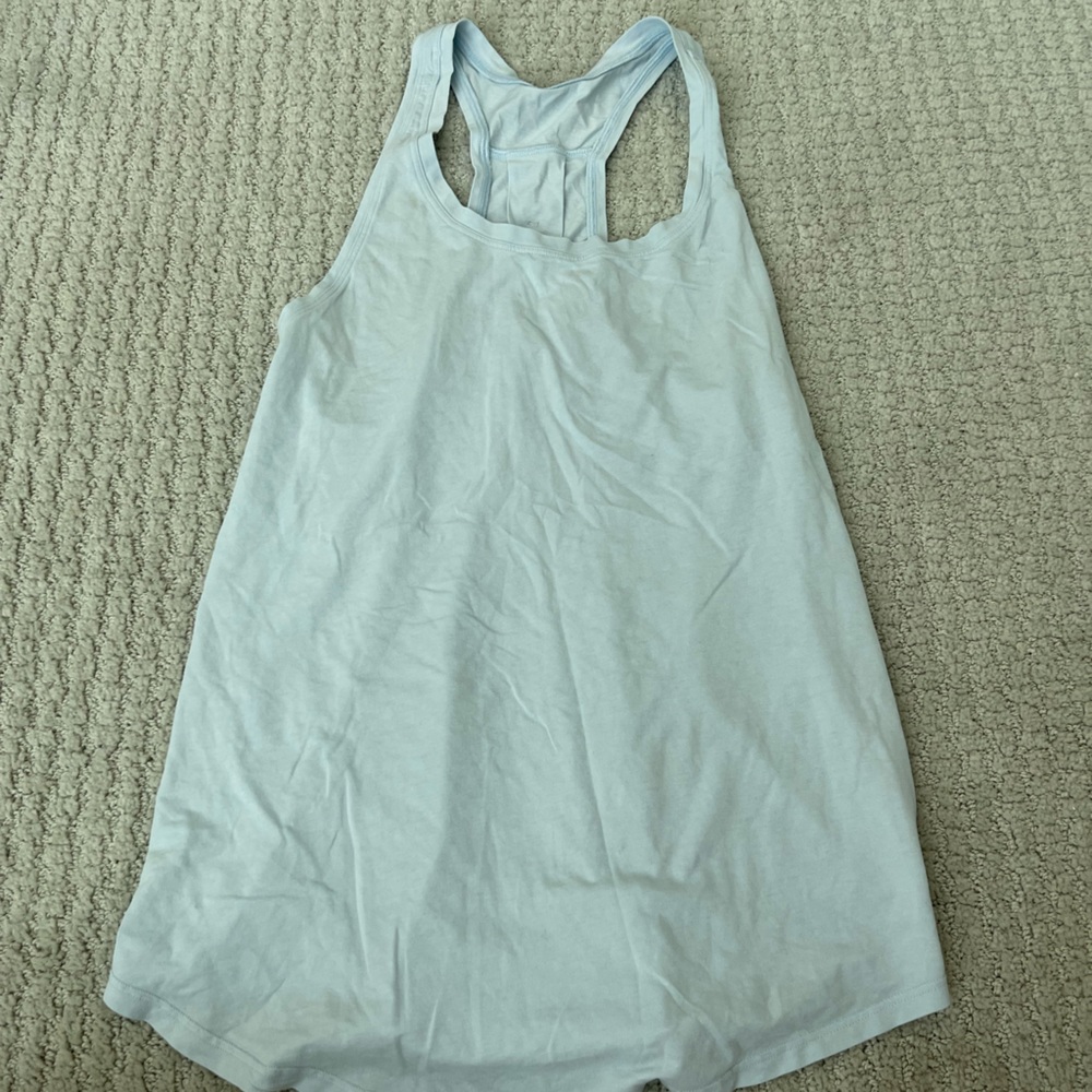 Lululemon light blue tank top